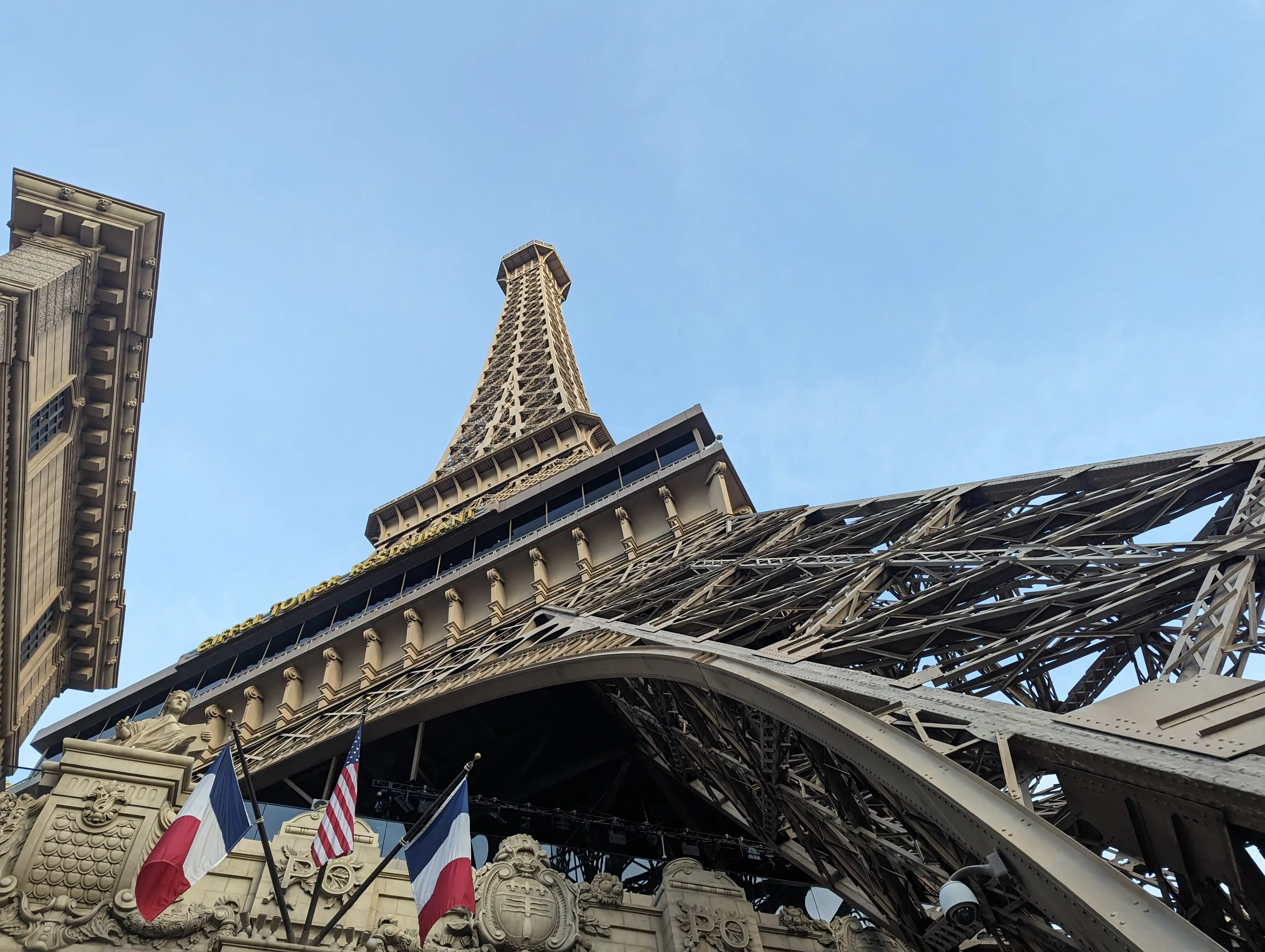 The Eiffel Tower replica on the Las Vegas Strip