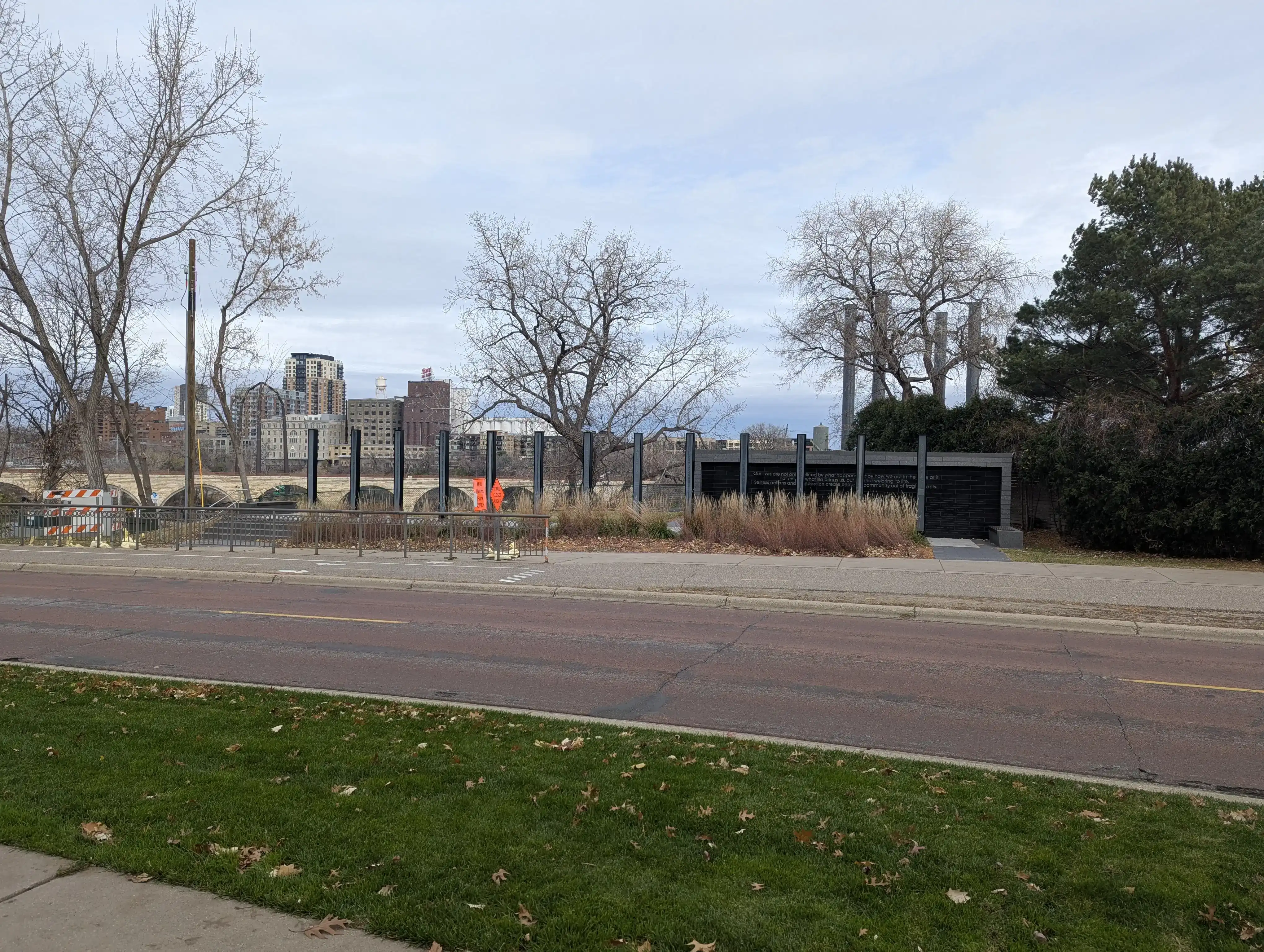 The I35W Bridge Memorial in Downtown East, Minneapolis, MN