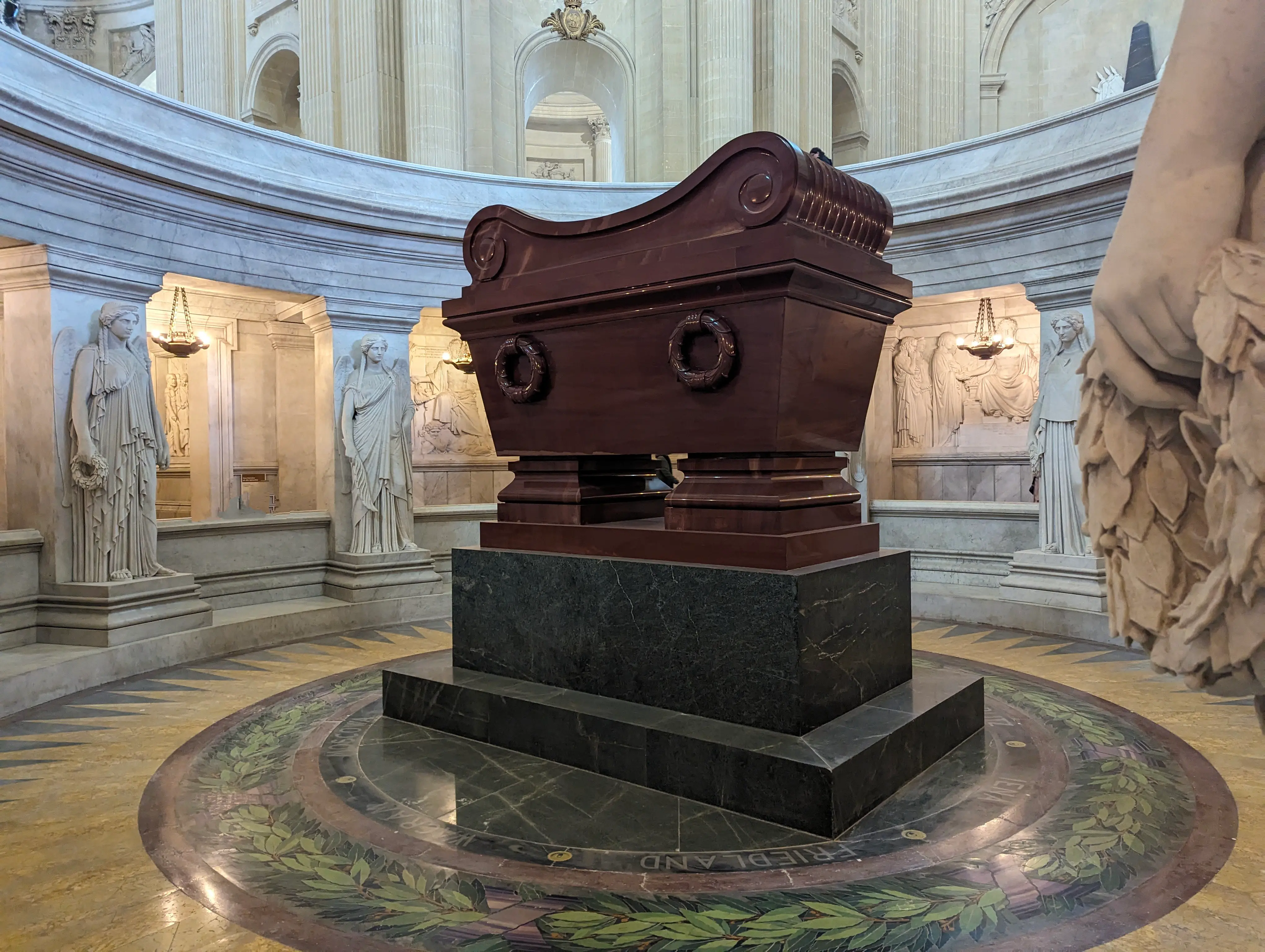 Napoleon’s tomb at the Invalides Cathedral